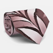 Cravate Feuilles Dramatiques Dans Palette Blanche Mulberry (Roulé)