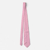 Cravate Feuilles et Lignes Bubblegum (Dos)