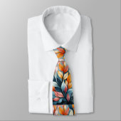 Cravate Feuilles multicolores Thunder_Cove (Attaché)