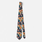 Cravate Feuilles multicolores Thunder_Cove (Devant)