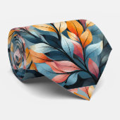 Cravate Feuilles multicolores Thunder_Cove (Roulé)