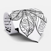 Cravate Feuilles stylisées 2 (Roulé)