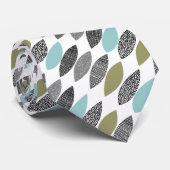 Cravate Feuilles Texturées 01 Diagonale (Roulé)