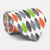 Cravate Feuilles Texturées 02 (Roulé)