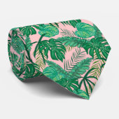 Cravate Feuilles tropicaux (Roulé)