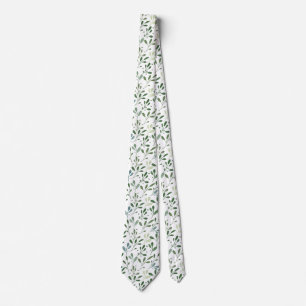 Cravate Feuilles verts