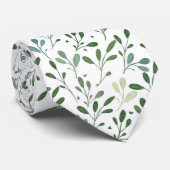 Cravate Feuilles verts (Roulé)