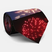 Cravate Feux d'artifice (Roulé)