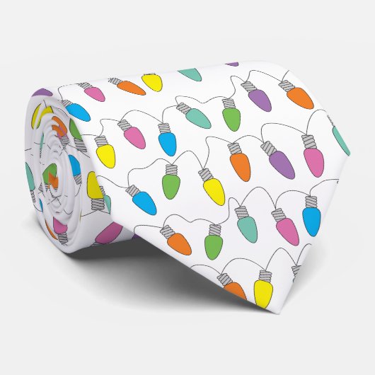 Cravate Feux de Noël (Roulé)