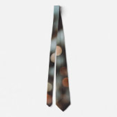 Cravate Feux d'hiver : motif orange brun abstrait (Dos)