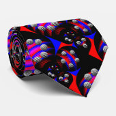 Cravate Fibonacci 'Fish Checker Black' par Kenneth Yoncich (Roulé)