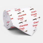 Cravate Fier d'être cherokee (Roulé)