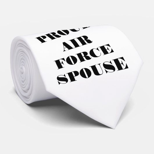 Cravate Fière épouse de la Force aérienne (Roulé)