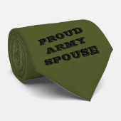 Cravate Fière épouse de l'armée (Roulé)