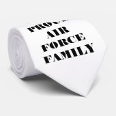Cravate Fière Famille de la Force aérienne (Roulé)