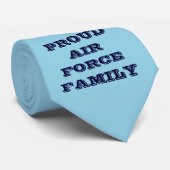Cravate Fière Famille de la Force aérienne (Roulé)