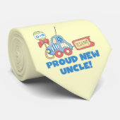 Cravate Fière nouvelle voiture oncle C'est un garçon cadea (Roulé)