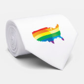 CRAVATE FIERTÉ AMÉRIQUE (Roulé)