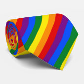 Cravate Fierté arc-en-ciel (Roulé)
