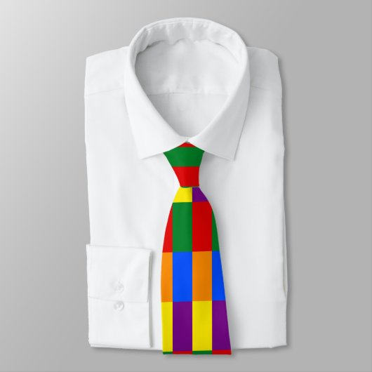 Cravate Fierté arc-en-ciel (Attaché)