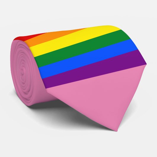 Cravate Fierté arc-en-ciel (Roulé)