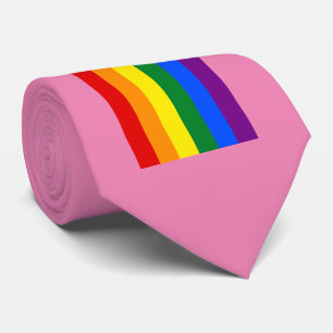 Cravate Fierté arc-en-ciel