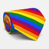 Cravate Fierté arc-en-ciel (Roulé)