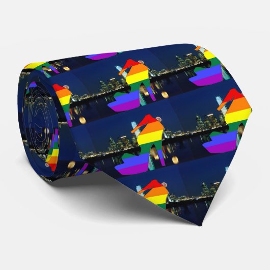 Cravate Fierté de Dallas (Roulé)