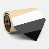 Cravate Fierté de l'ours, bandes de dégradé neutres, fiert (Roulé)