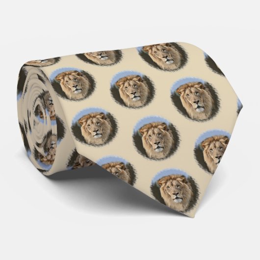 Cravate Fierté du lion (Roulé)