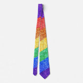 Cravate Fierté LGBTQA+ arc-en-ciel (Dos)