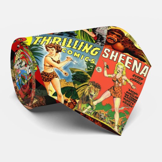 Cravate Fièvre de jungle (Roulé)