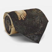 Cravate Figure ailée assise sur un rocher par Abbott Thaye (Roulé)