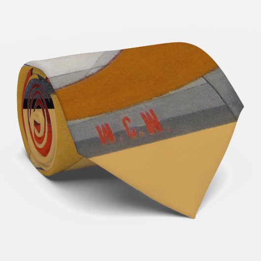 Cravate Figure de Cudern Art moderne (Roulé)