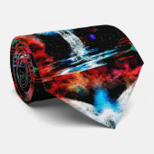 Cravate Figure et ailes Abstraites (Roulé)