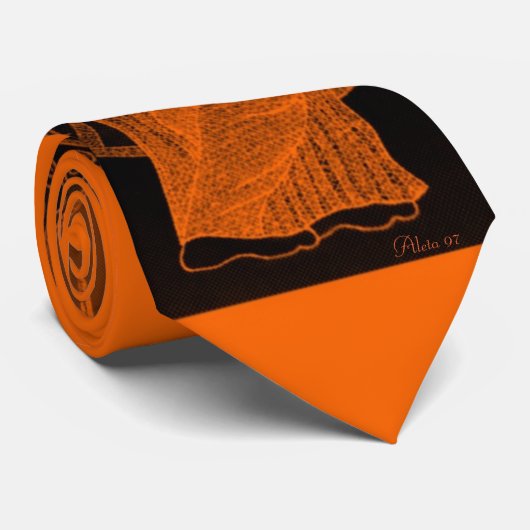 Cravate "Figure noire poterie grecque " (Roulé)