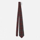 Cravate Fil Gris Rouge Noir Plaid Tartan Flannel (Dos)