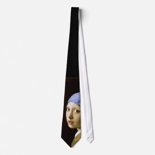 Cravate Fille avec une perle à oreille Vermeer Art (Devant)