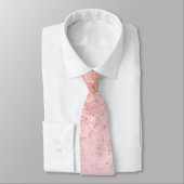 Cravate Fille Blush Rose Or Sprayed Confetti Ombre (Attaché)