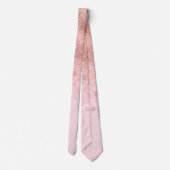 Cravate Fille Blush Rose Or Sprayed Confetti Ombre (Dos)
