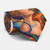 CRAVATE FILLE DE CHEVEUX DE COULEUR (Roulé)