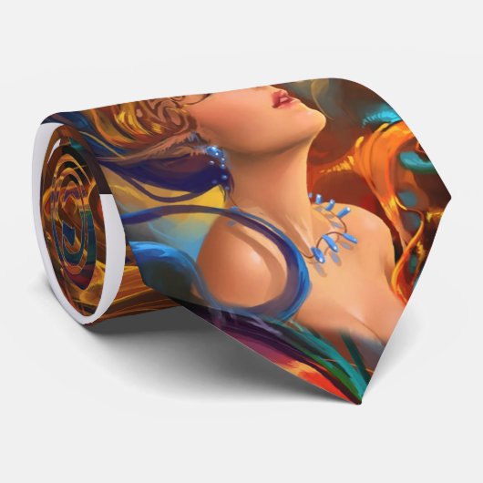 CRAVATE FILLE DE CHEVEUX DE COULEUR (Roulé)