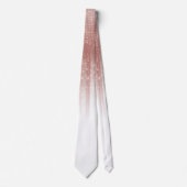 Cravate Fille Glamour Rose Parties scintillant or Gradient (Devant)
