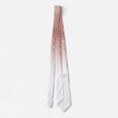 Cravate Fille Glamour Rose Parties scintillant or Gradient (Dos)