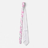 Cravate Fille moderne Tropical rose Flamingo modèle (Dos)