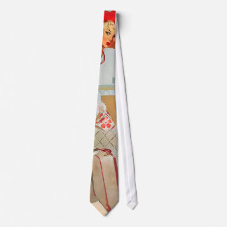 Cravate Fille pin-up d'accident de bagages