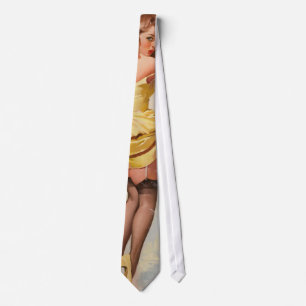 Cravate Fille pin-up par temps de pluie