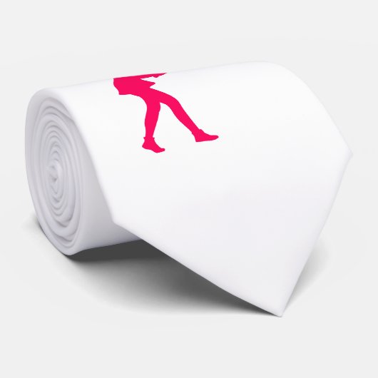 Cravate Fille rose (Roulé)