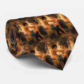 Cravate Fille se défendant contre la cupidité par Bouguere (Roulé)