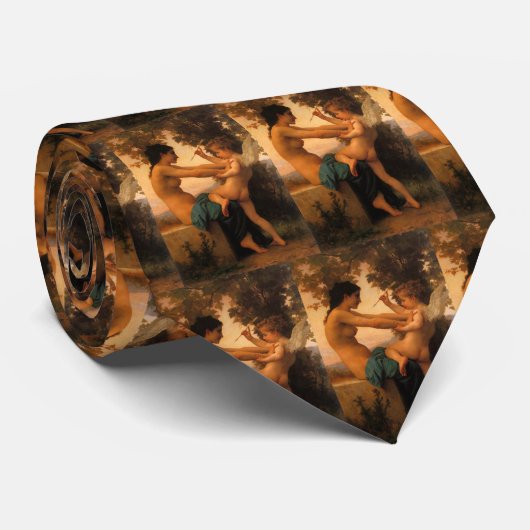 Cravate Fille se défendant contre la cupidité par Bouguere (Roulé)